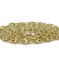 Cadena de Calabrotes de Oro Amarillo 18K para Mujer – 45 cm – 5 x 4 mm – 9,60 g - Imagen 5