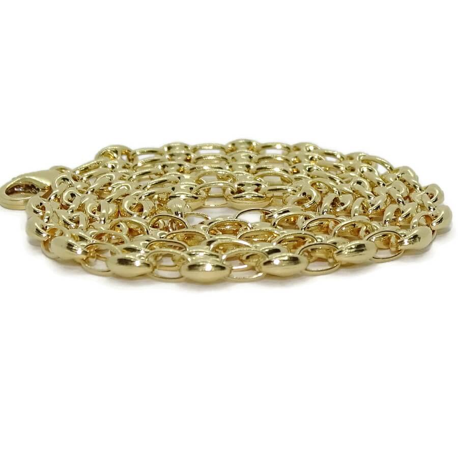Cadena de Calabrotes de Oro Amarillo 18K para Mujer – 45 cm – 5 x 4 mm – 9,60 g - Imagen 5