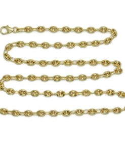 Cadena de Calabrotes de Oro Amarillo 18K para Mujer – 45 cm – 5 x 4 mm – 9,60 g