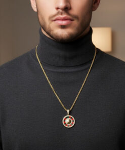 Collar de Oro Amarillo 18K con Ruleta de Circonitas y Cordón Salomónico 60 cm – 21,50 g - Imagen 7