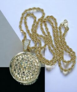 Collar de Oro Amarillo 18K con Ruleta de Circonitas y Cordón Salomónico 60 cm – 21,50 g - Imagen 10