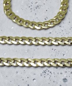 Cadena para mujer de oro amarillo macizo de 18K tipo barbada grande – 4 mm – 50 cm – 14,30 g - Imagen 5