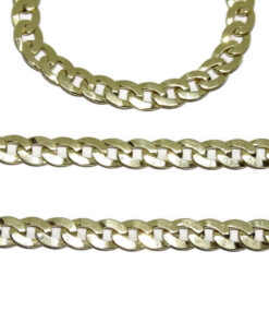 Cadena para mujer de oro amarillo macizo de 18K tipo barbada grande – 4 mm – 50 cm – 14,30 g - Imagen 9