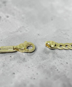 Cadena para mujer de oro amarillo macizo de 18K tipo barbada grande – 4 mm – 50 cm – 14,30 g - Imagen 6
