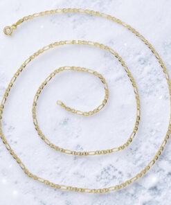 Never Say Never Cadena de Oro Amarillo 18K 3x1 Ancla de 50 cm para Mujer – 2 mm de Ancho – Oro Macizo 750 - Imagen 4