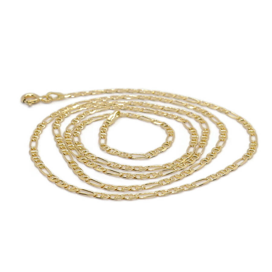 Never Say Never Cadena de Oro Amarillo 18K 3x1 Ancla de 50 cm para Mujer – 2 mm de Ancho – Oro Macizo 750 - Imagen 9