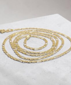 Never Say Never Cadena de Oro Amarillo 18K 3x1 Ancla de 50 cm para Mujer – 2 mm de Ancho – Oro Macizo 750 - Imagen 7