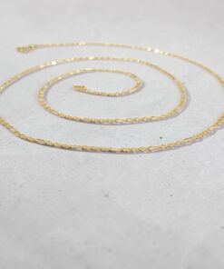 Never Say Never Cadena de Oro Amarillo 18K 3x1 Ancla de 50 cm para Mujer – 2 mm de Ancho – Oro Macizo 750 - Imagen 5