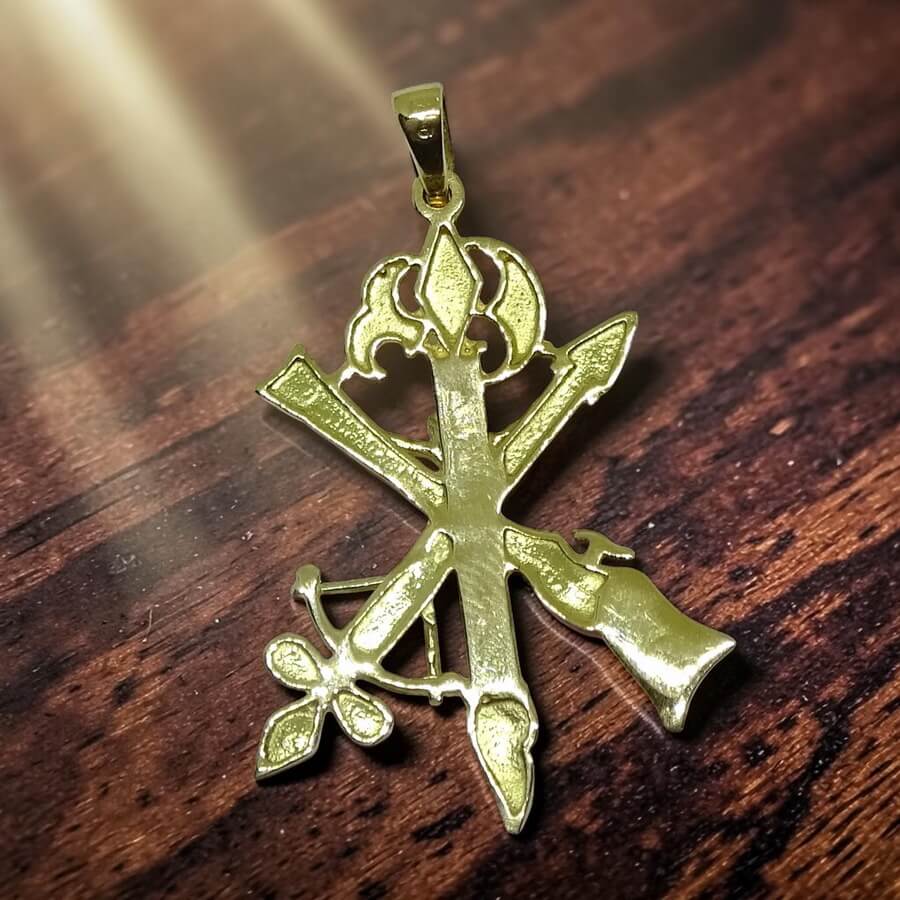 Cruz de La Legión de Oro Amarillo de 18k - Imagen 7
