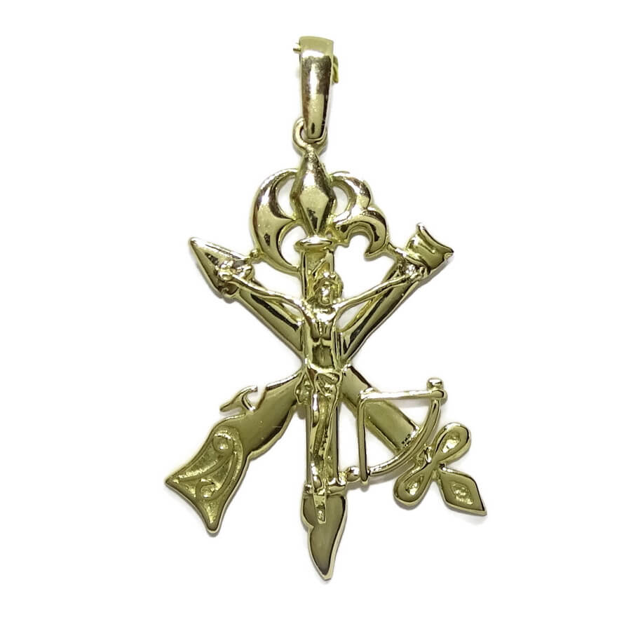 Cruz de La Legión de Oro Amarillo de 18k