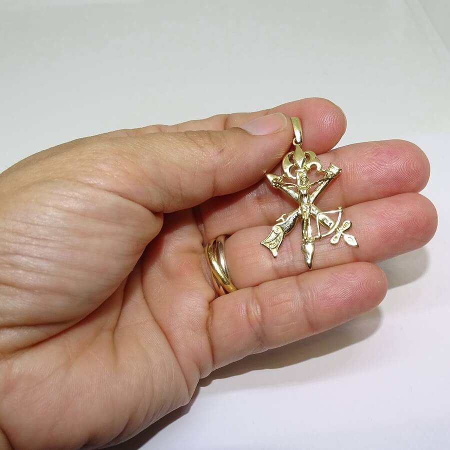 Cruz de La Legión de Oro Amarillo de 18k - Imagen 2