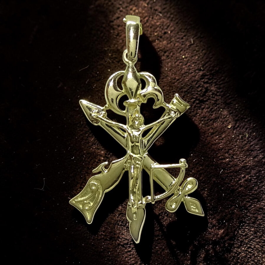 Cruz de La Legión de Oro Amarillo de 18k - Imagen 4