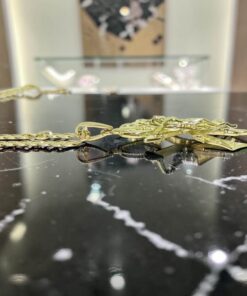 Cruz de La Legión Oro 18K con Cadena Barbada | 60 cm | 12,30 g | Cruz 3,8 cm | Oro Amarillo 18 Quilates | Colgante Militar con Cierre Mosquetón - Imagen 5